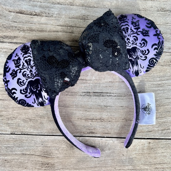 Accessories - Purple Haunted Mansion wallpaper Minnie Mouse ear headband